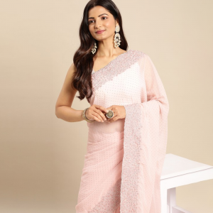 Embellished Beads and Stones Saree